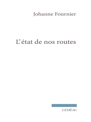 cover image of L'état de nos routes